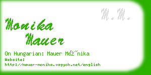 monika mauer business card